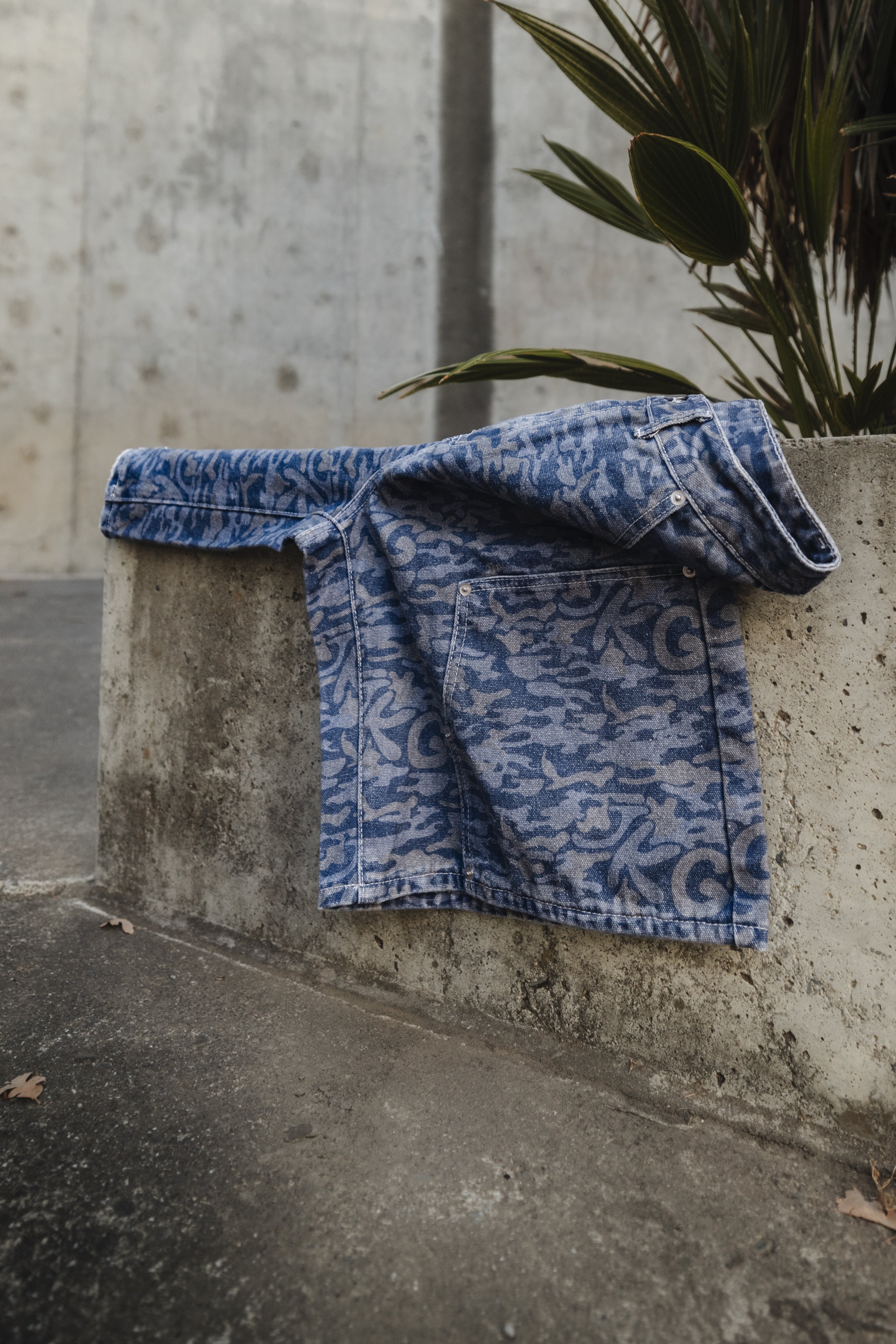 Blue camo shorts